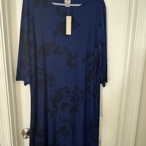 Chico's Blue Floral Dress